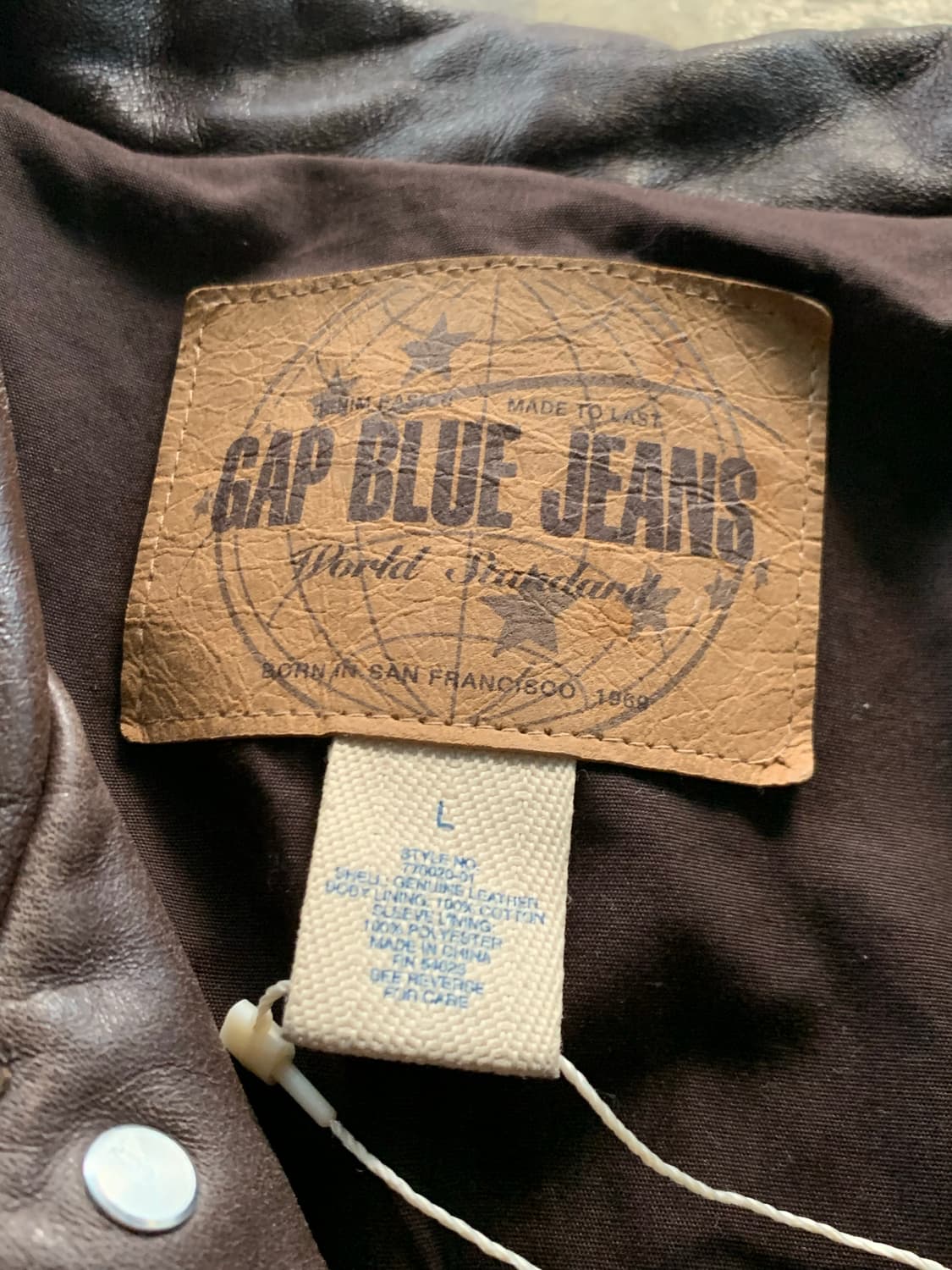 올드 갭 레더 트러커 자켓 상품이미지3