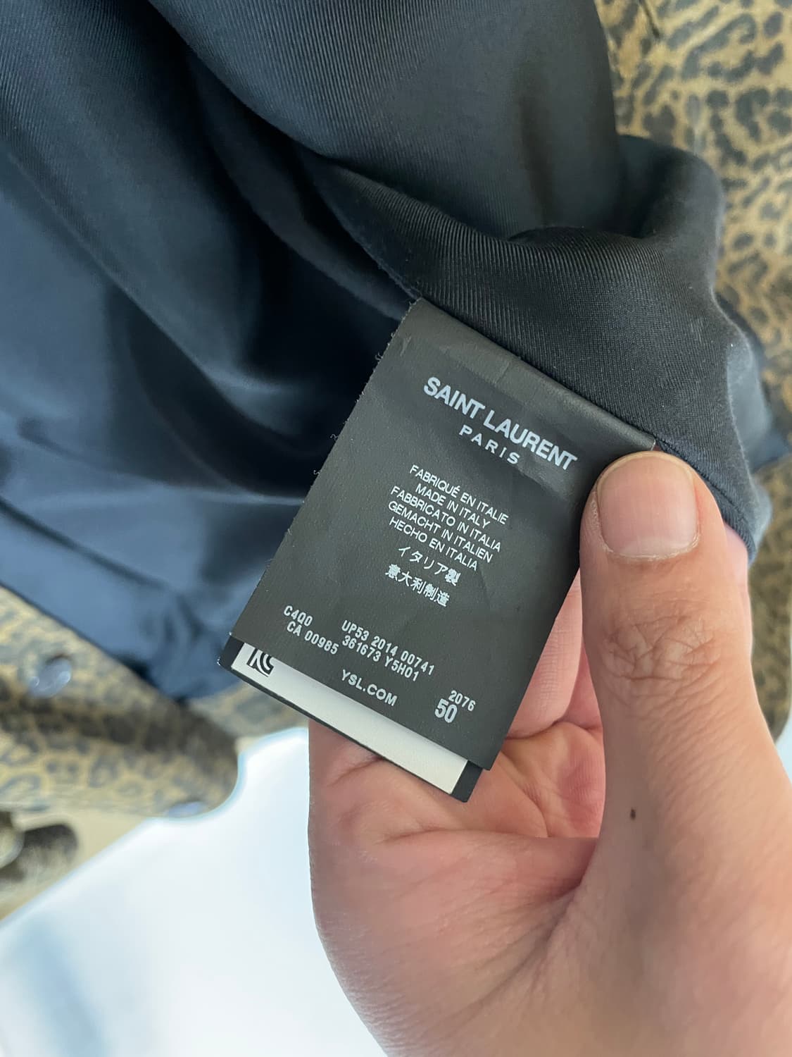 생로랑 레오파드 프린트자켓 상품이미지3