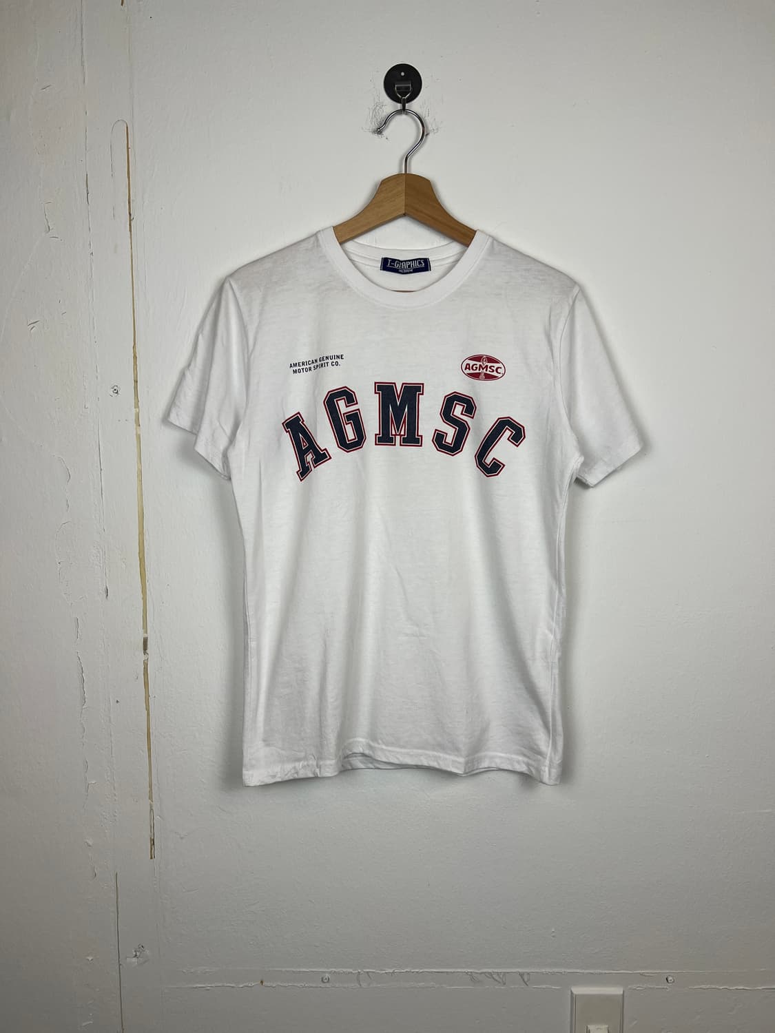 T244 T-GRAPHICS AGMSC 흰색 프린팅 반팔티 M 상품이미지1