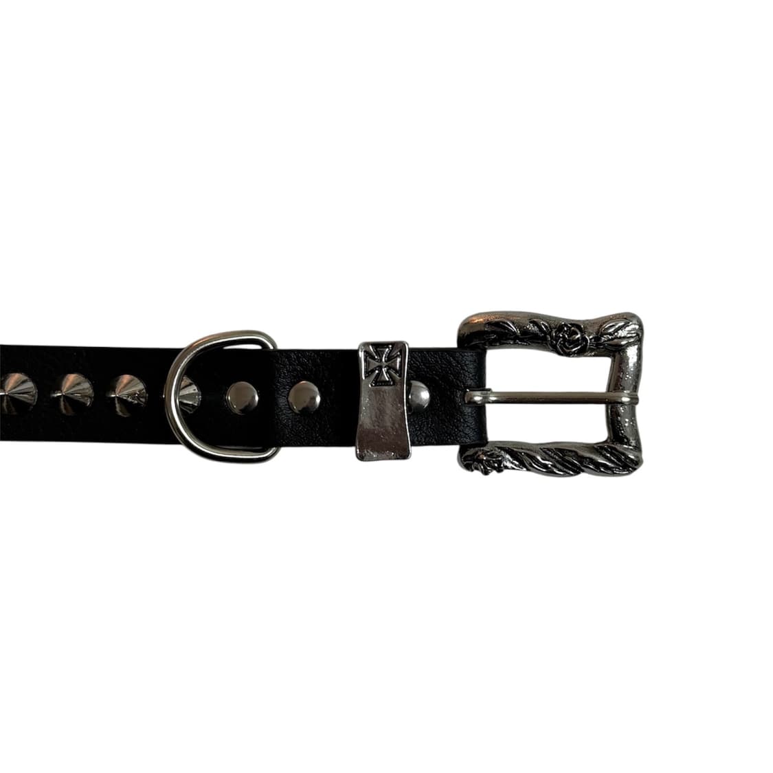 빈티지 웨스트 무드 레더 로즈버클 레더 뱅글 팔찌 상품이미지3