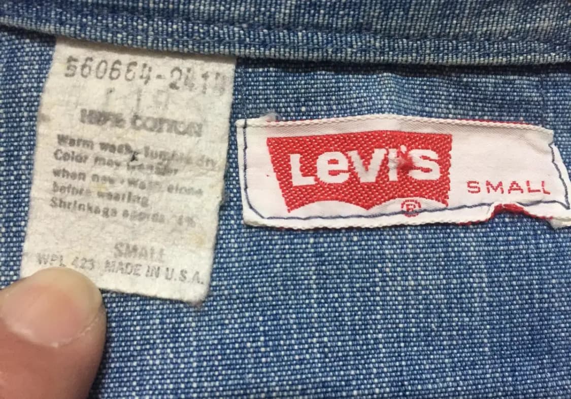 리바이스 LVC Big-E(오렌지 탭)SHAMBRAY SHIRT 상품이미지6