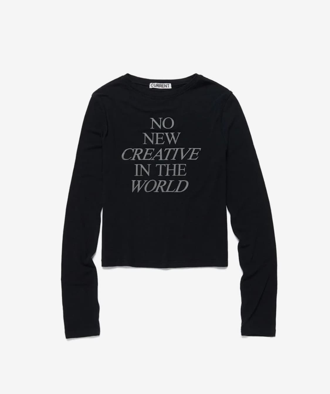 커렌트 롱슬리브 티 블랙 상품이미지1