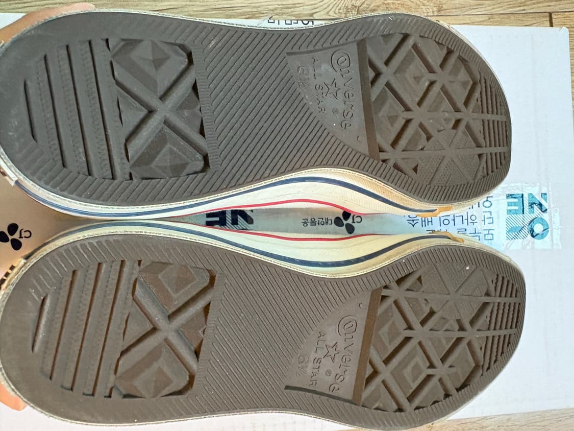 컨버스 네추럴 화이트 제이하이 245 made in japan 상품이미지4