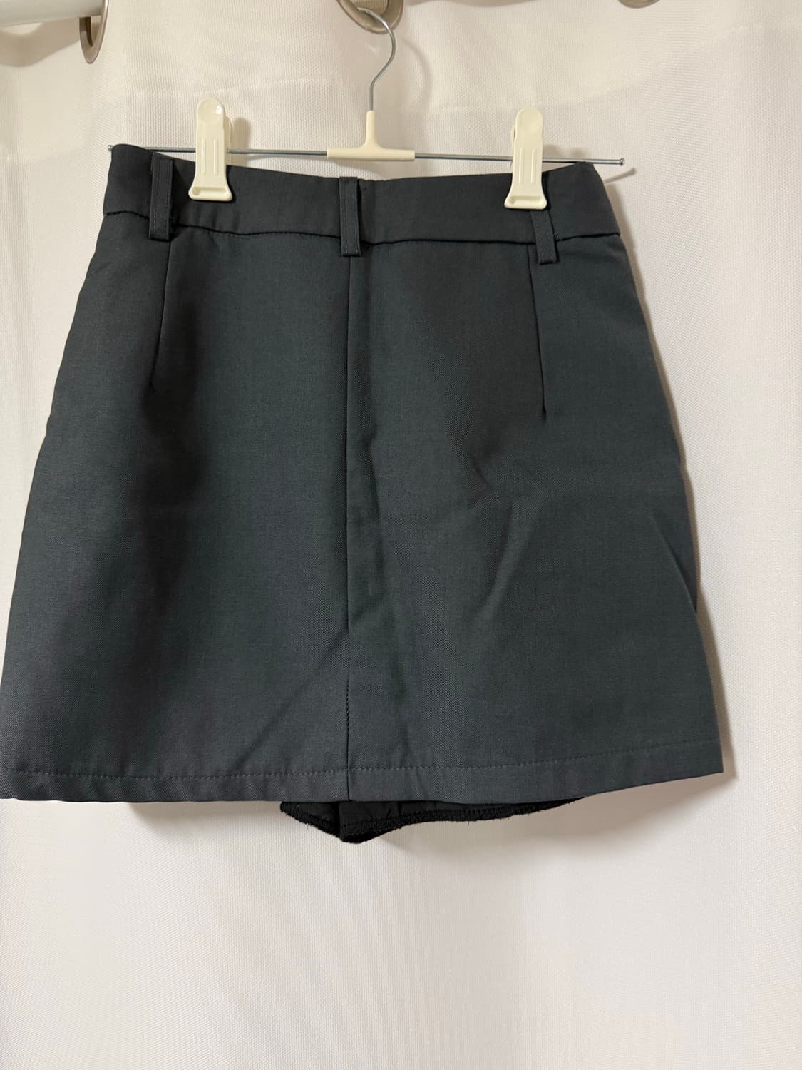 H라인 속바지 미니 스커트 그레이 상품이미지3