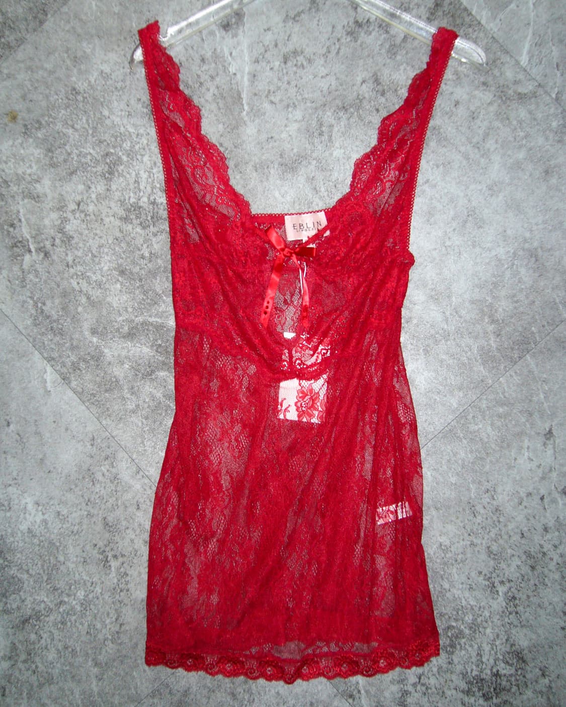 EBLIN Red Lace Slip Dress 상품이미지1