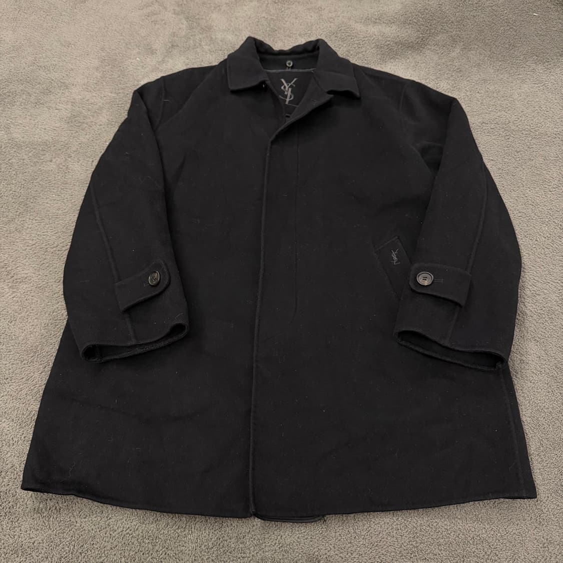 [정품/100] YSL 입생로랑 캐시미어 블렌드 싱글 코트 상품이미지2