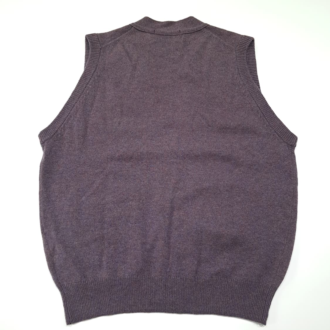 CL871 L 디올 90s 일본판 멜란지 퍼플 브이넥 니트 조끼 상품이미지7