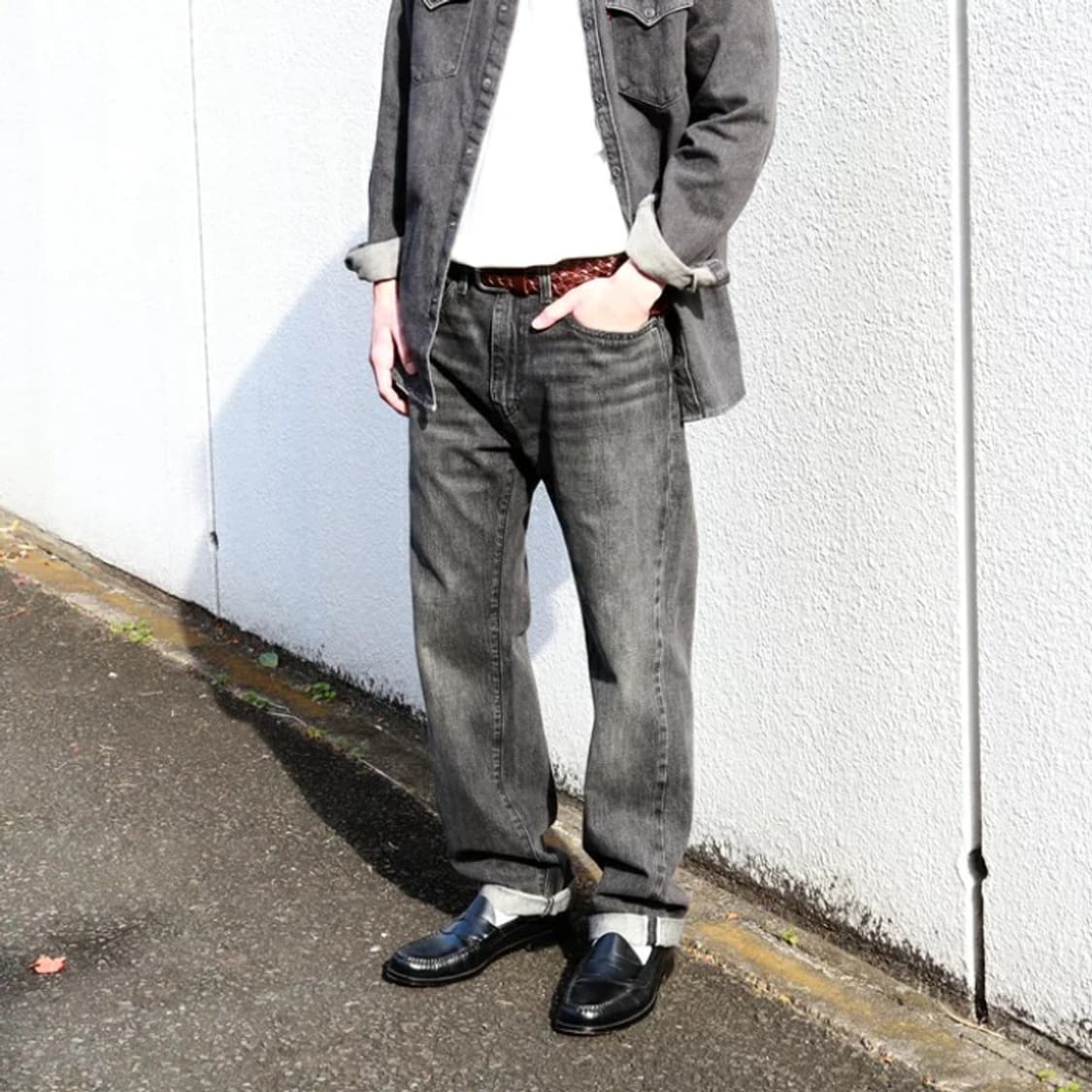 리바이스 프리미엄 505 셀비지 흑청 34/30 상품이미지1