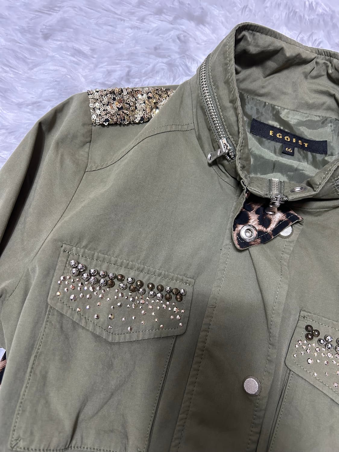 EGOIST gal leopard hunting jacket 상품이미지3