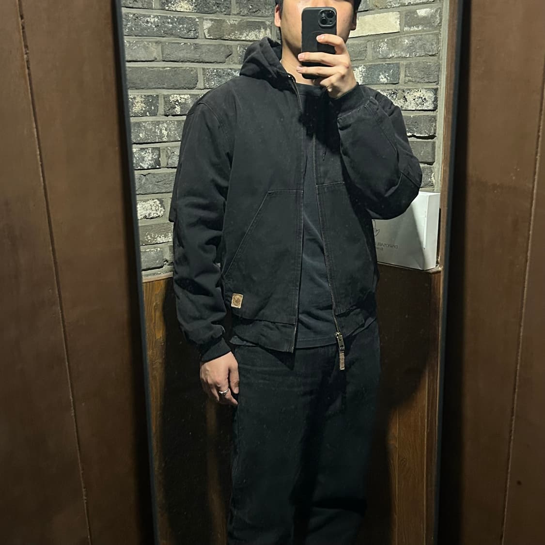 M) BERNE USA 빈티지 워크웨어 액티브 후드집업 자켓 상품이미지8