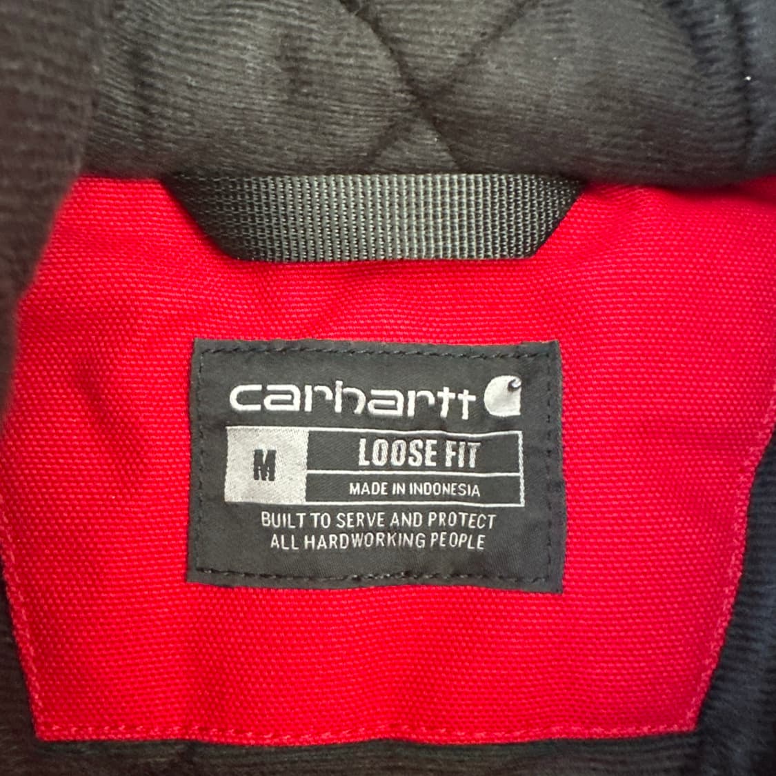 칼하트 퀼팅 안감 액티브 자켓 레드 M 루즈핏 OJ0140  상품이미지6