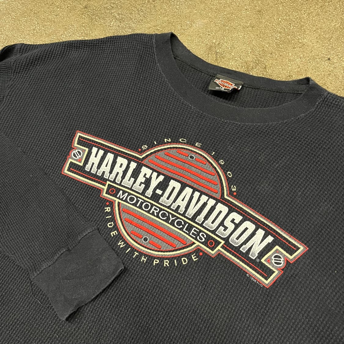 90s 할리데이비슨 와플 롱슬리브 (110) 상품이미지4