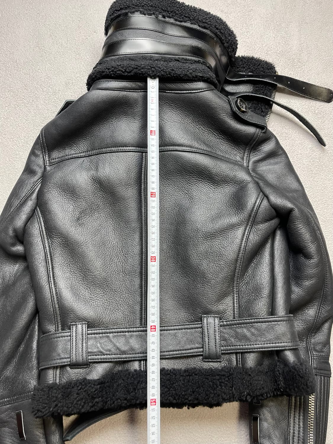 [55] 여성 양가죽 무스탕 블랙  상품이미지6