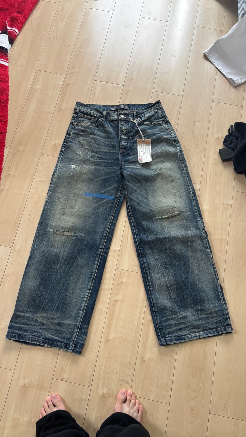 [신품] 노페이스 스튜디오 브로큰 러스트 페이딩 데님 M  상품이미지3