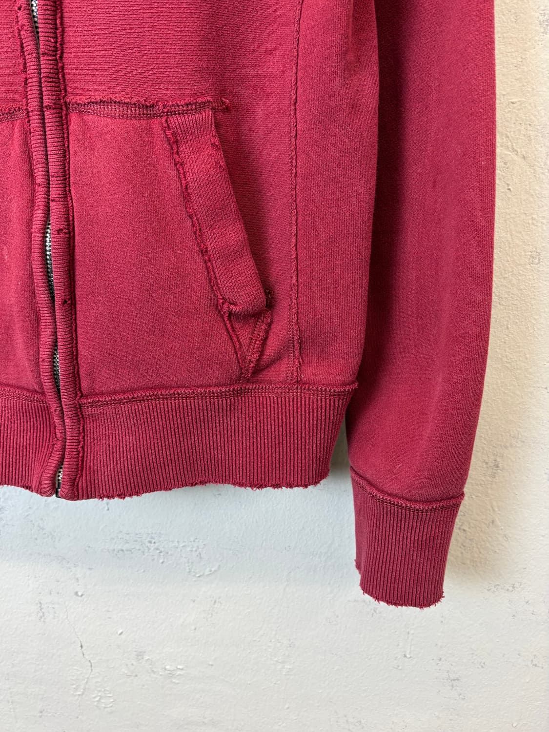 아베크롬비 빈티지 버건디 후드집업 상품이미지3