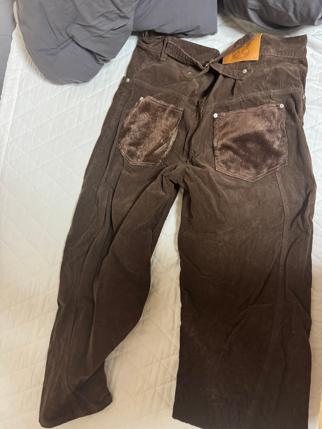 9999아카이브 코듀로이 진 팬츠 다크브라운 상품이미지2