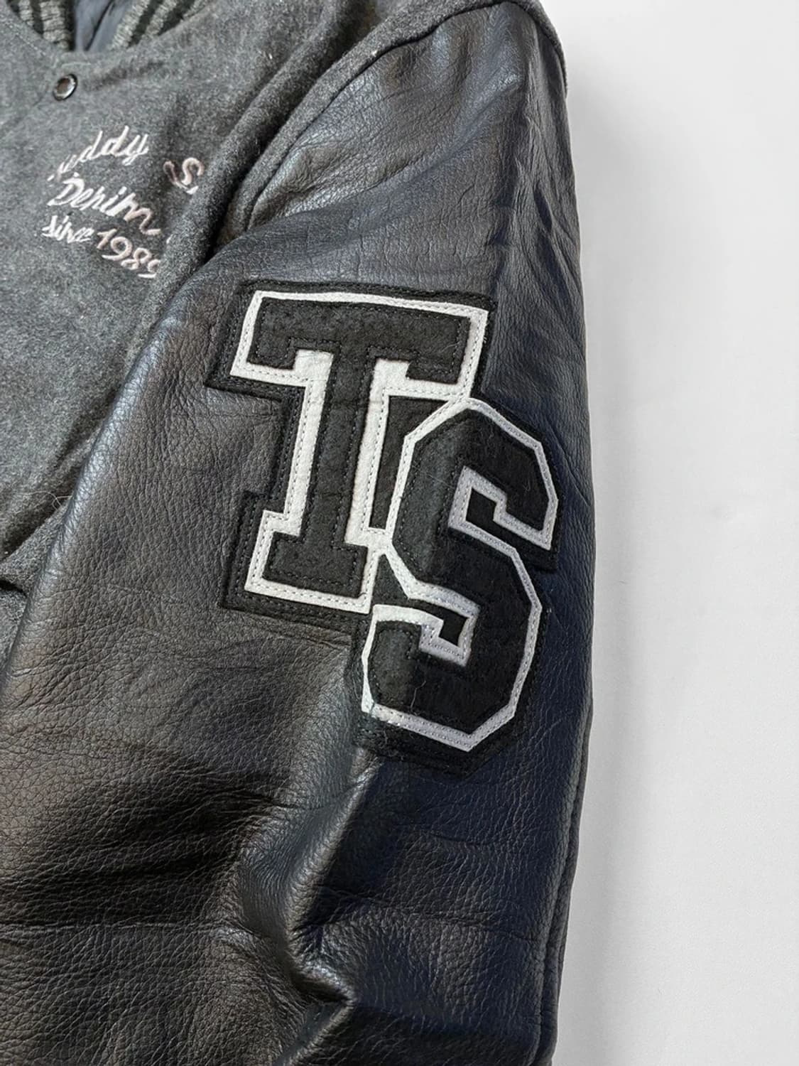 Teddy Smith 물소가죽 배색 바시티 자켓 PN5299 상품이미지4