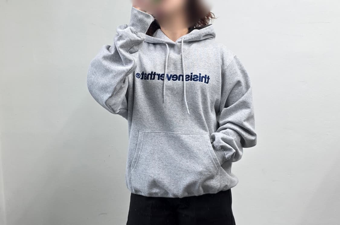 [프립]디스이즈네버댓 그레이 후드티 상품이미지1