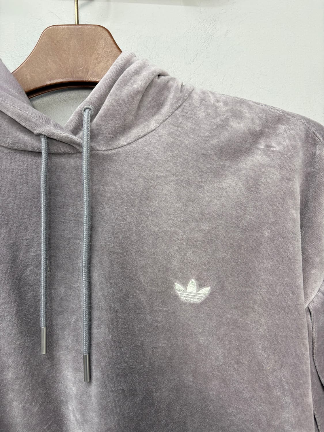 아디다스 아디브레이크 벨루어 퍼플그레이 후디 A3096 상품이미지3