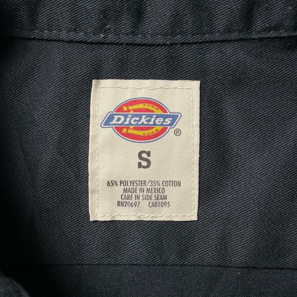 DICKIES 디키즈 빈티지 블랙 반팔 워크 셔츠 A00938 상품이미지9