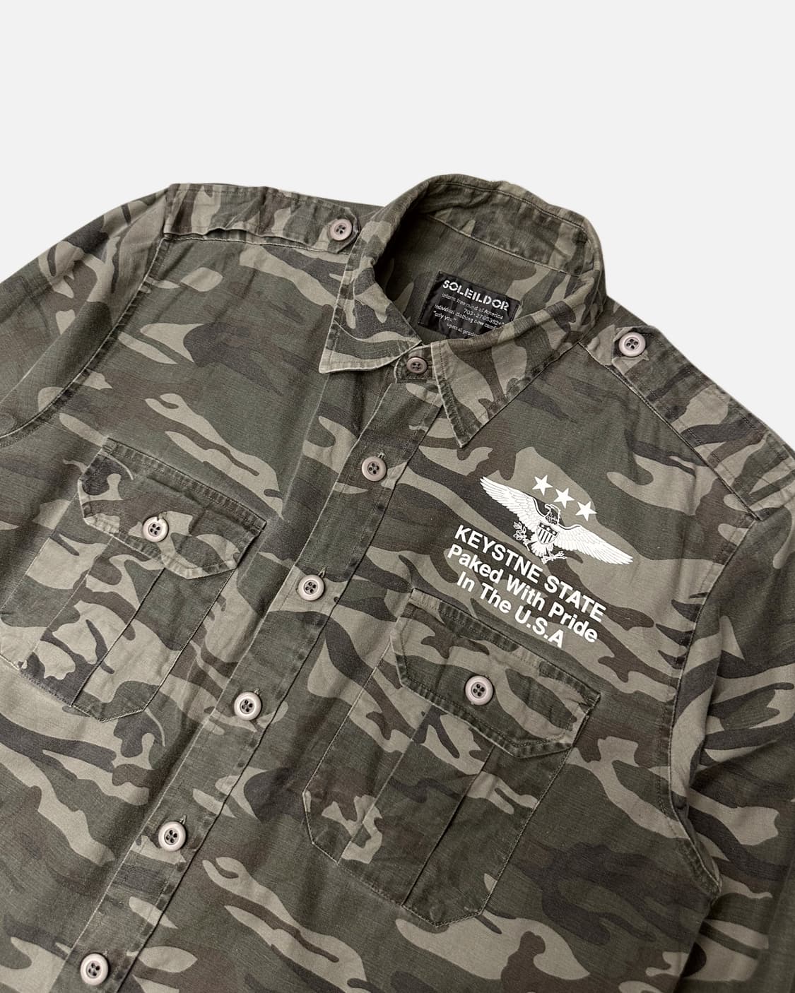 military camo pocket shirt 상품이미지2