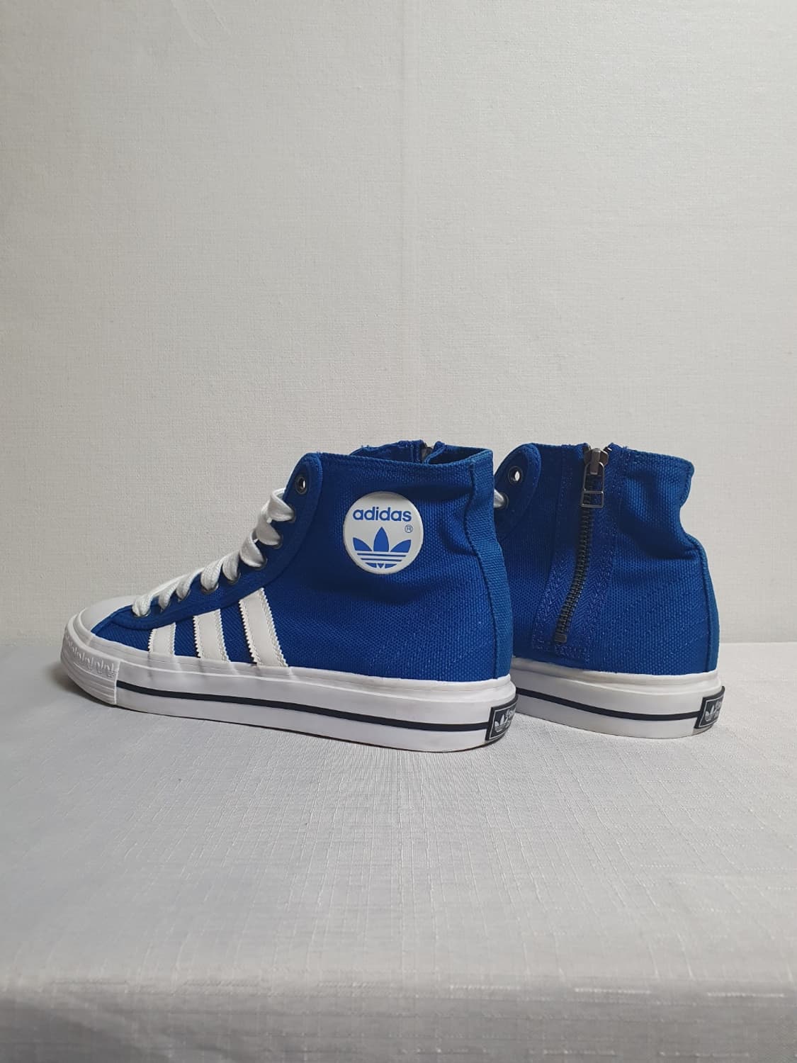 265mm 아디다스 x 니고 슈팅스타 캔버스 하이탑 다크 블루 스니커즈 상품이미지3