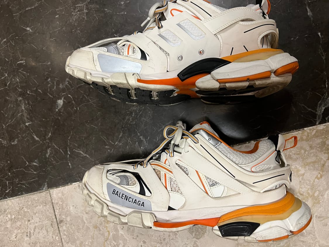 [42]발렌시아가 트랙 흰주 화이트오렌지 42사이즈 상품이미지4