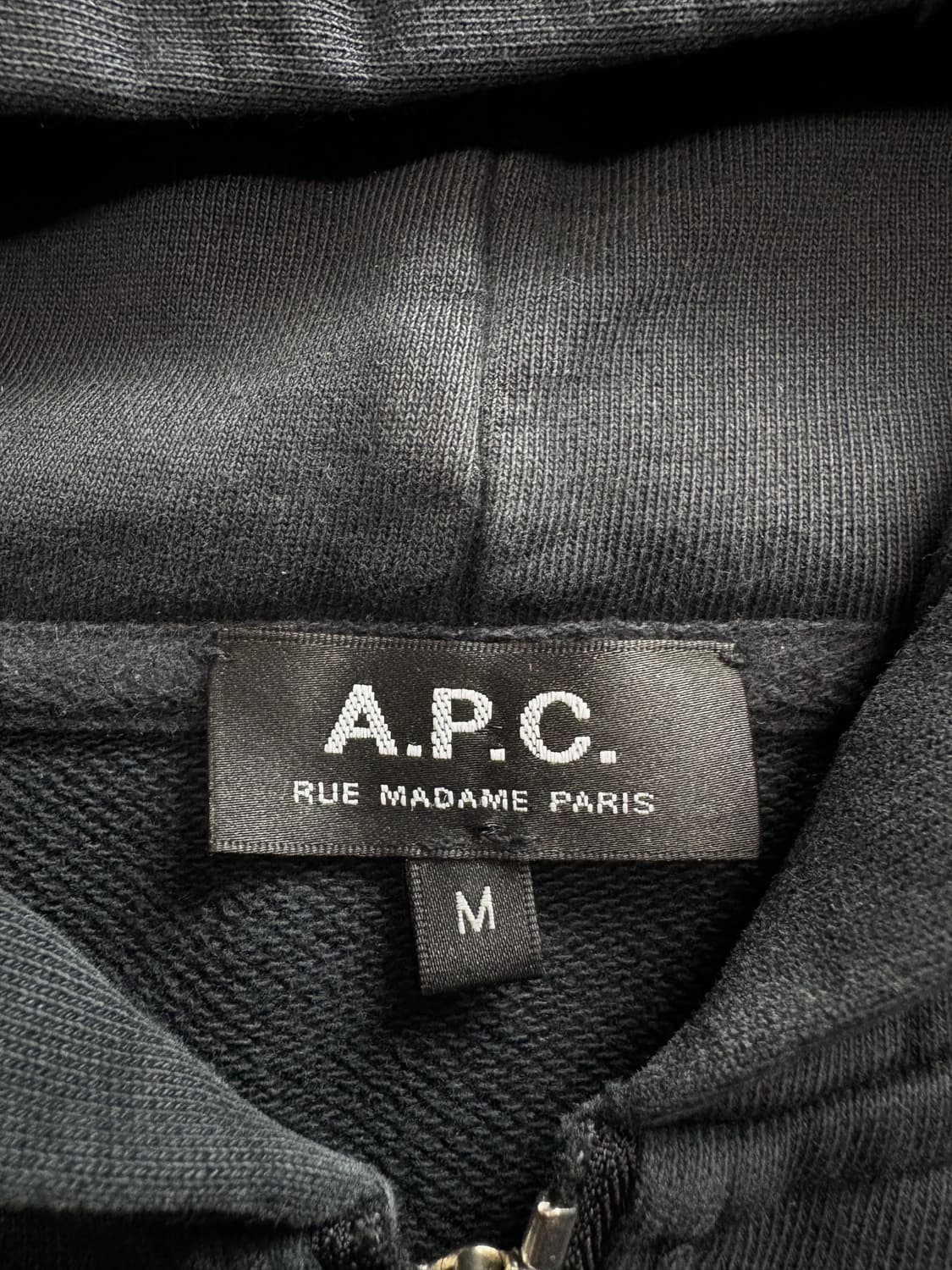 APC 아페쎄 시그니처 로고 미니멀 후디 집업 자켓 3972 상품이미지4