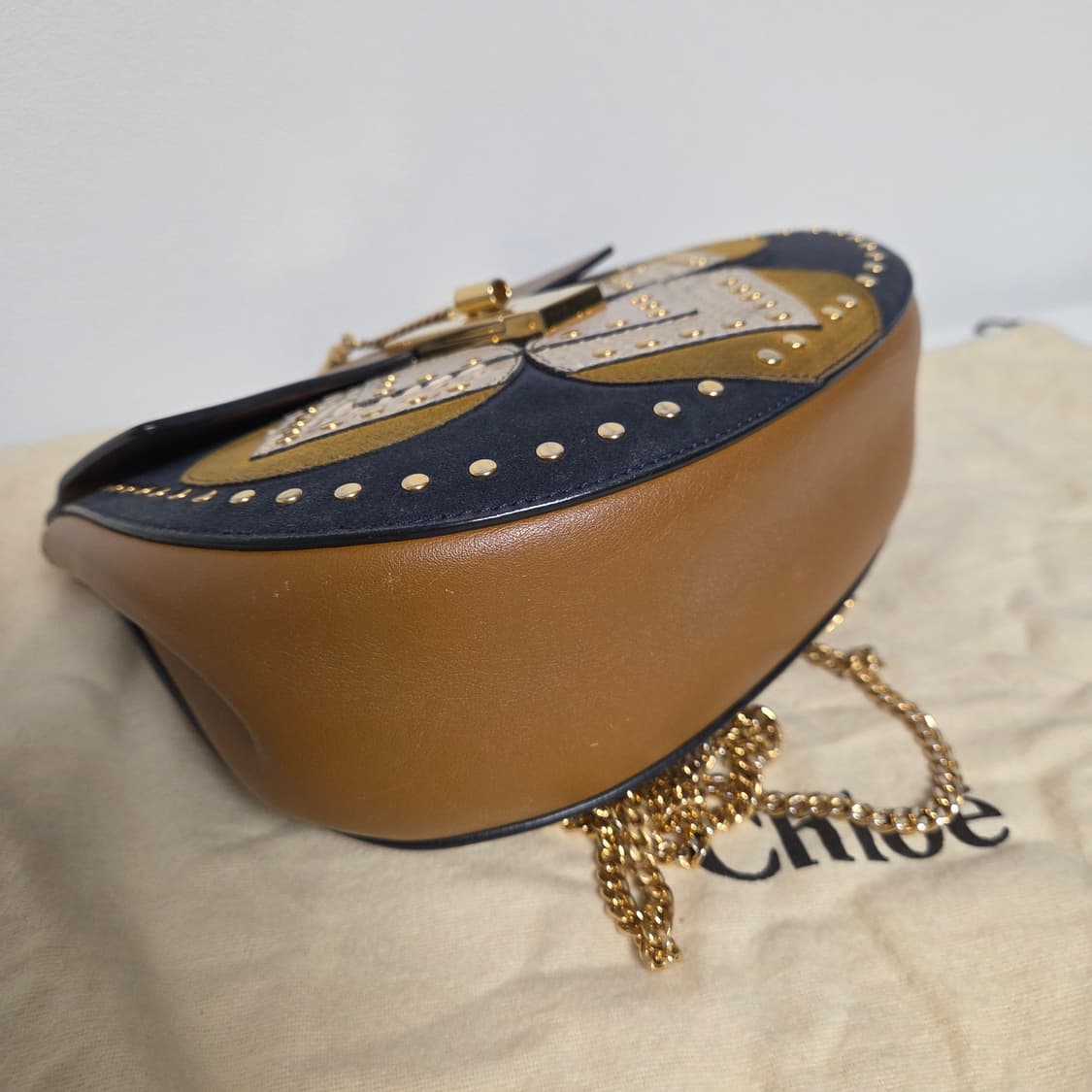 chloe 끌로에 정품 미디움 드류백 미듐 보헤미안 체인백 상품이미지4