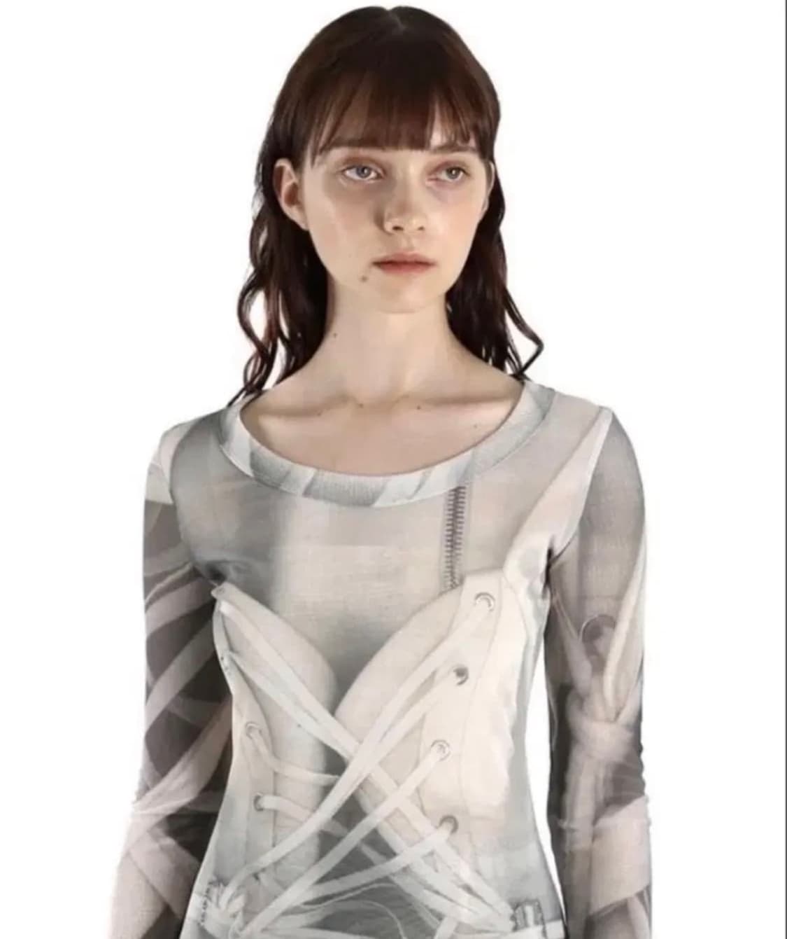 Corset mesh top 상품이미지1