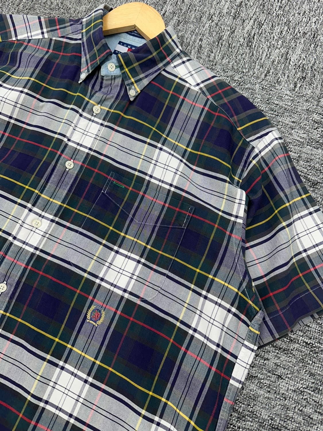 (XL)타미 체크 빈팔셔츠-M609 상품이미지2