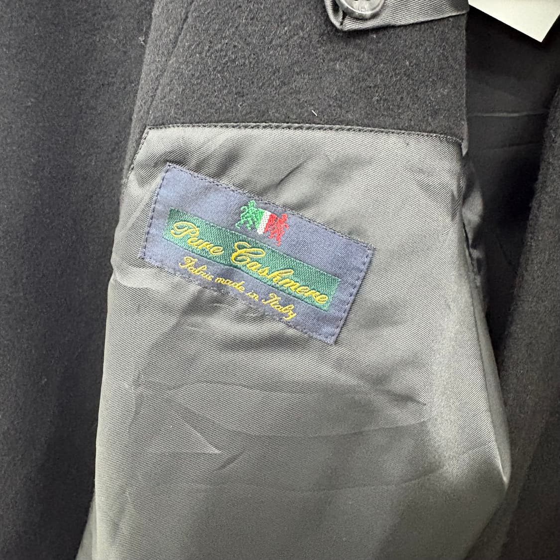 블랙 남성 캐시미어 100% 코트 남M 상품이미지6