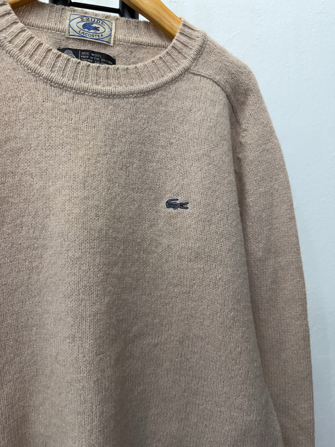 정품) 라코스테 IZOD 80s 여성 울 니트 XL 상품이미지4