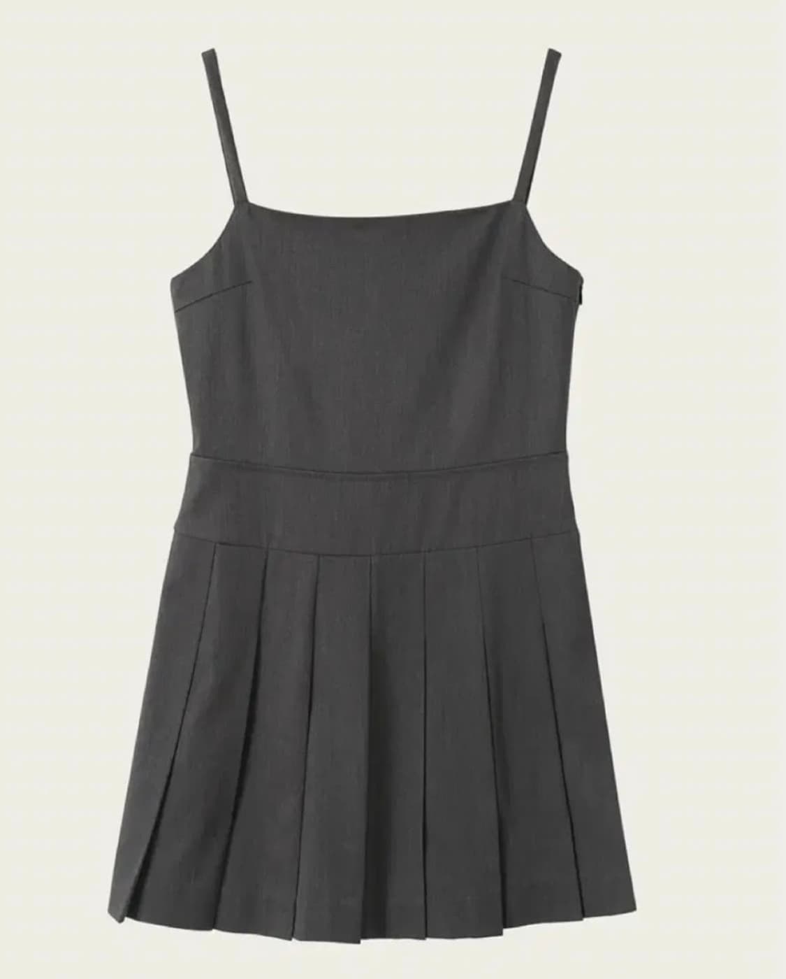 리본빛 hemis pleated 드레스 그레이 상품이미지1