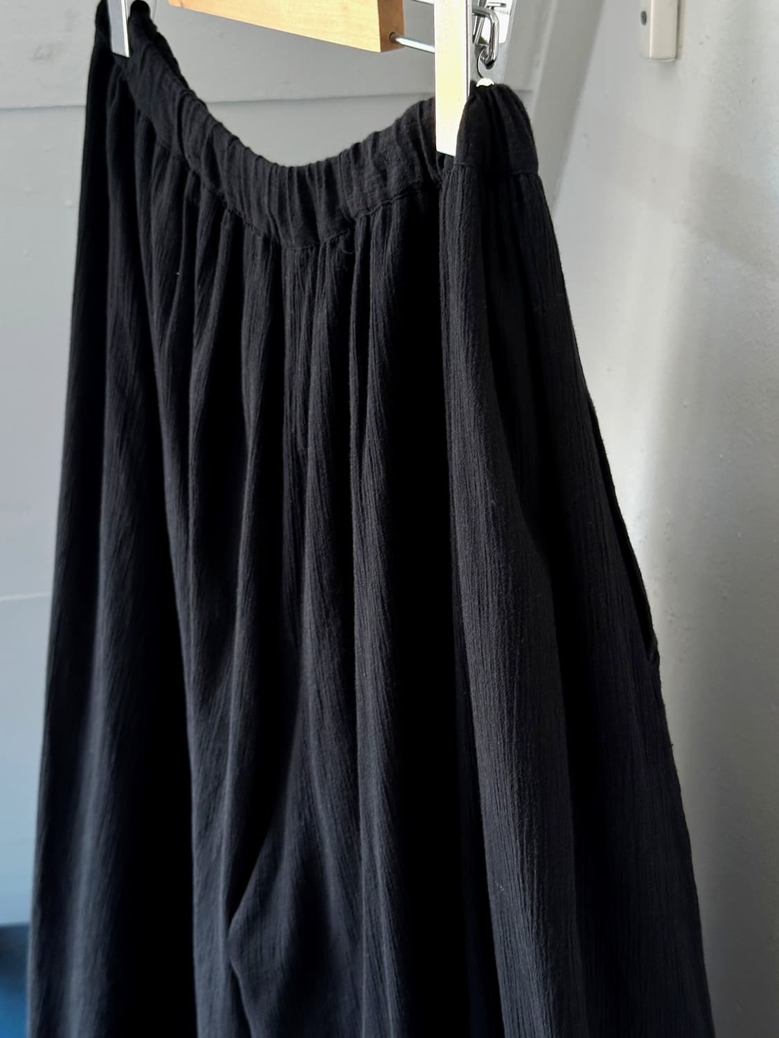 Natural cotton 3/4 panel gaucho pants 상품이미지6