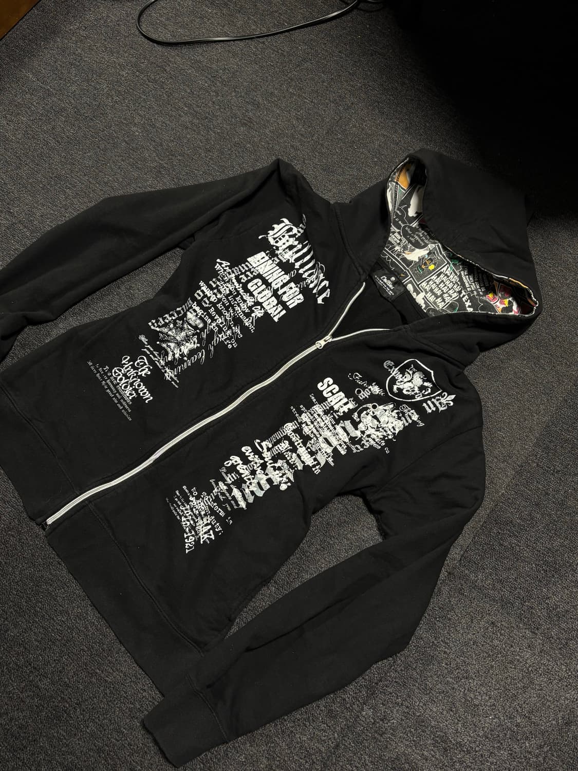 Y2K Rock-Punk hoodie zip-up 상품이미지2