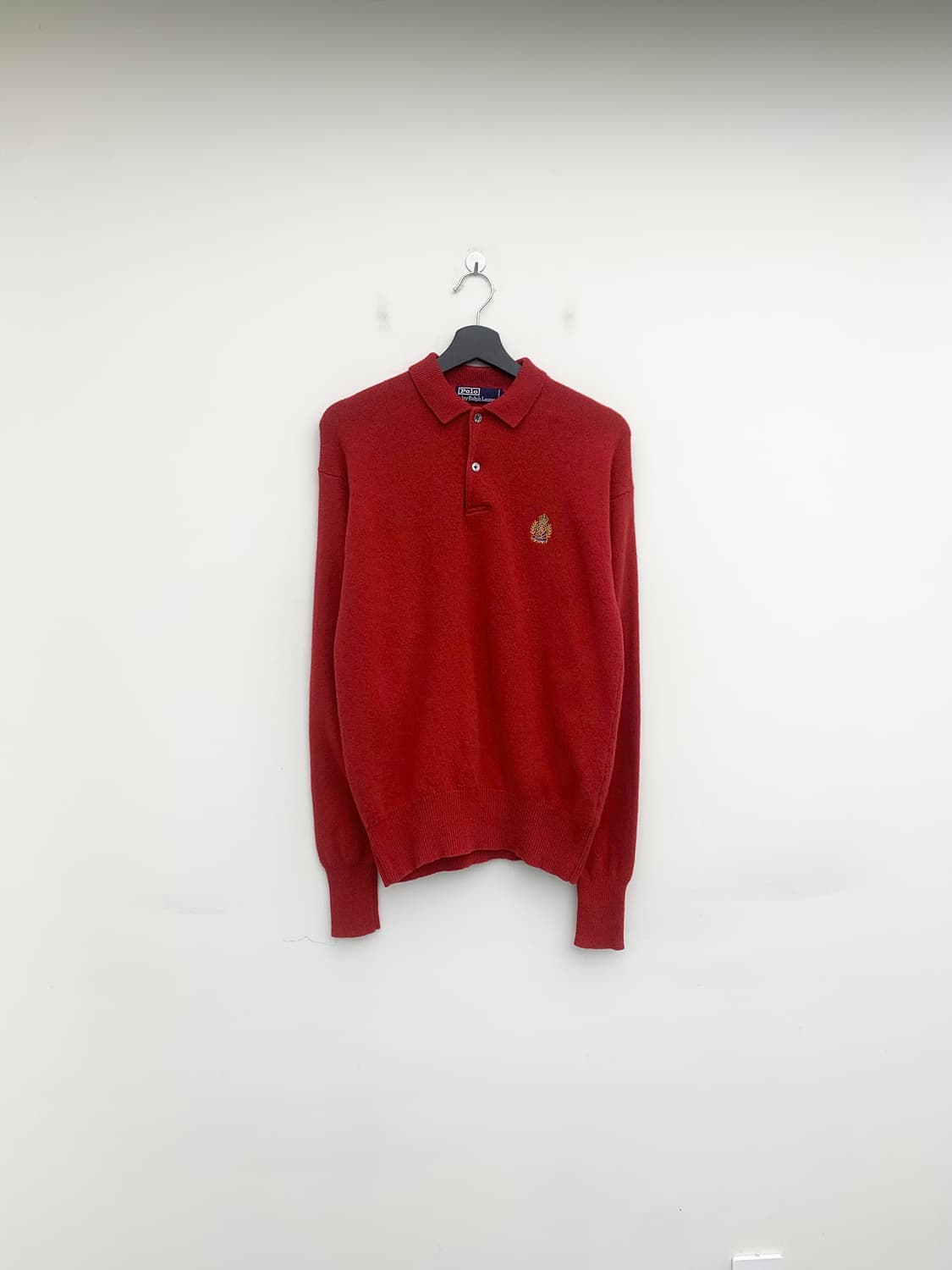 폴로 랄프로렌 크레스트 와펜 램스울 카라 니트 상품이미지1