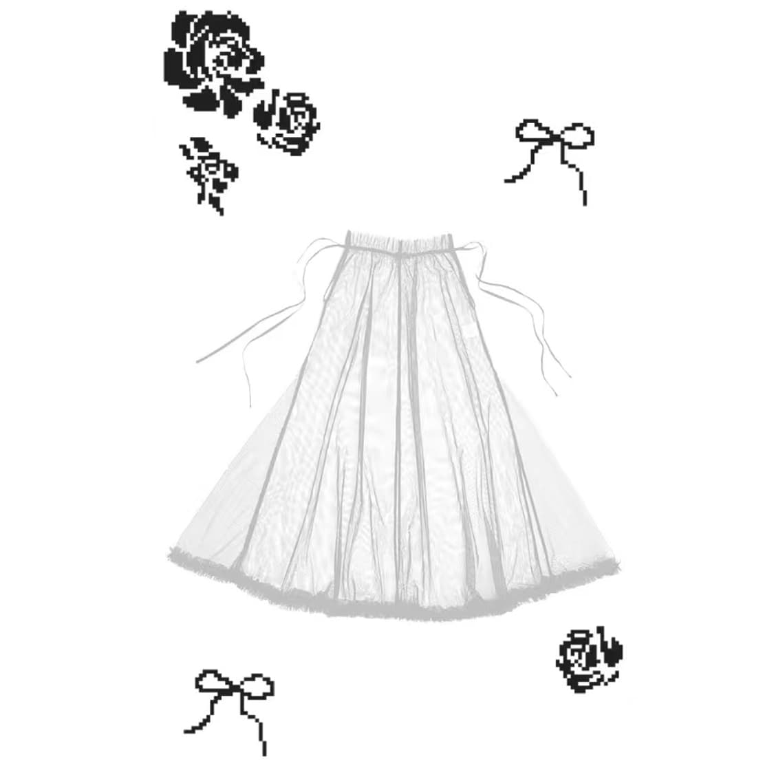 NOFFICIALNOFFICE MULTI SHEER MESH LAYERD 상품이미지1