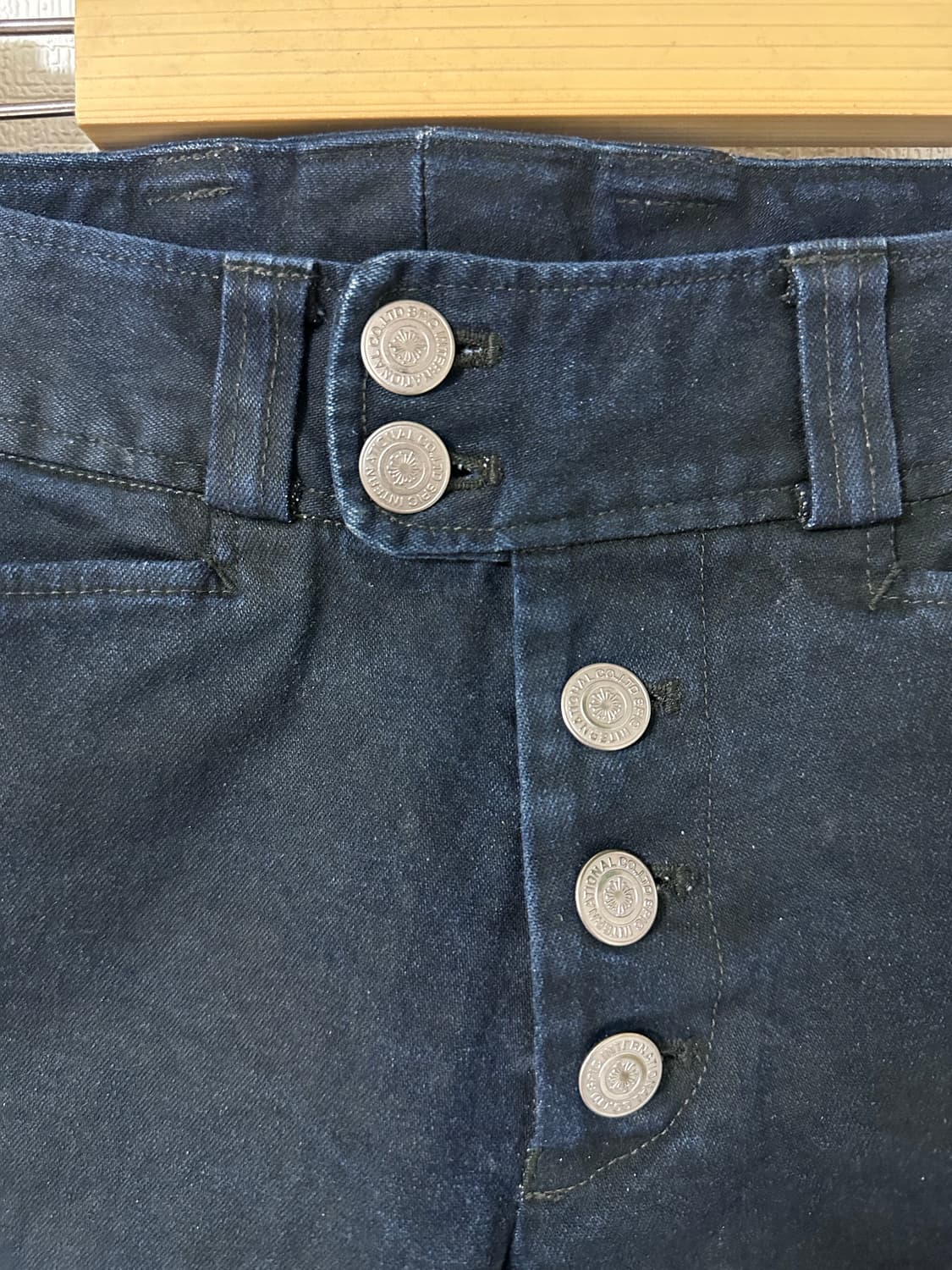 토네이도마트 버튼 플라이 다크 인디고 부츠컷 데님 팬츠 상품이미지2