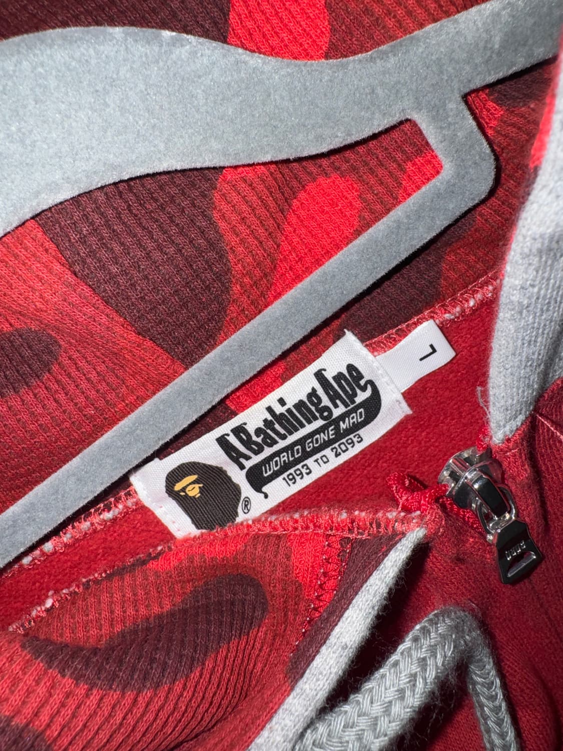 베이프 컬러 카모 후드집업 상품이미지6