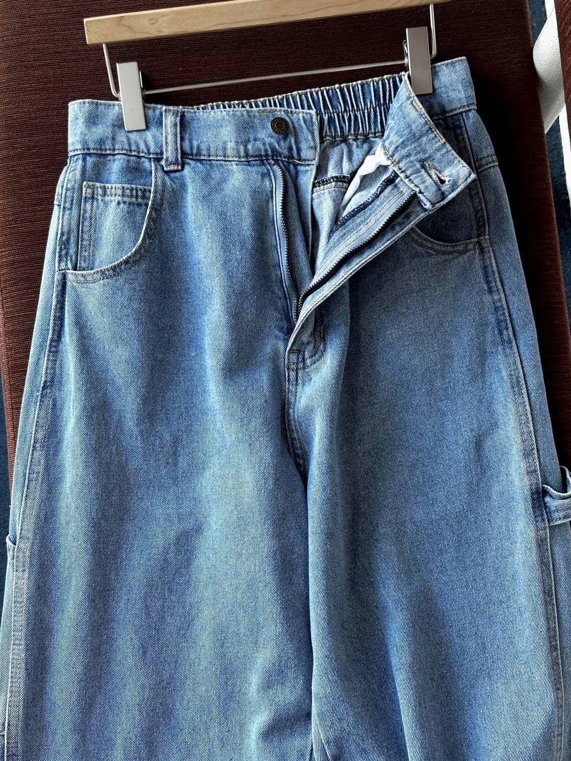 Denim wide design painter pants 상품이미지8