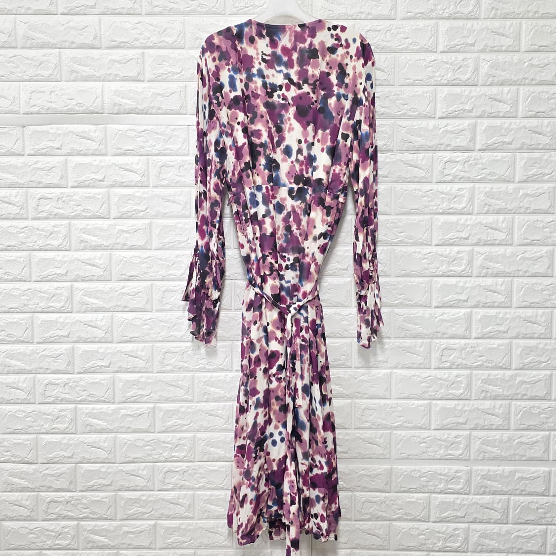 앤아더스토리 퍼플 패턴 롱 원피스 M 새상품 상품이미지4