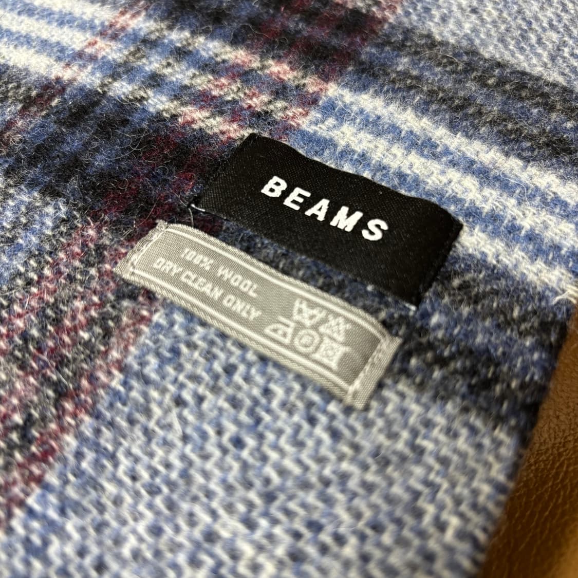 Beams 빔즈 플레이드 체크 머플러 목도리 (Plaid Check) 상품이미지6