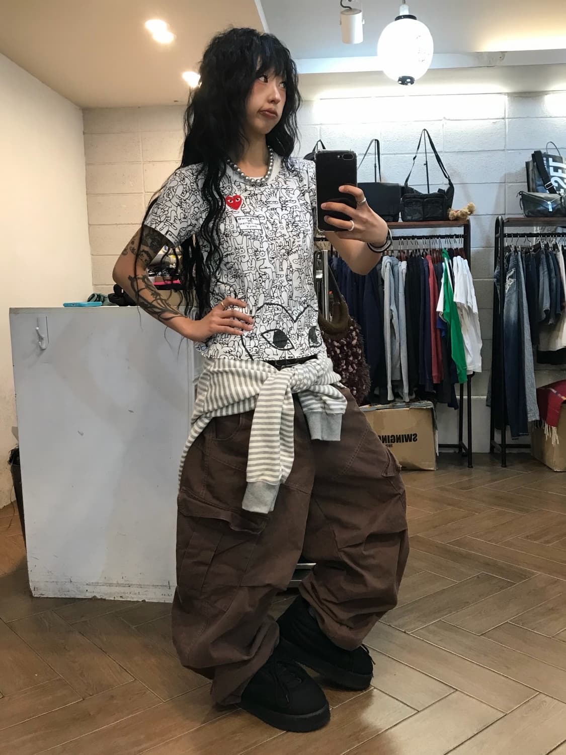 꼼데가르송 X 맷 그레이닝 콜라보 반팔 티셔츠 ( 레어!! )  상품이미지4