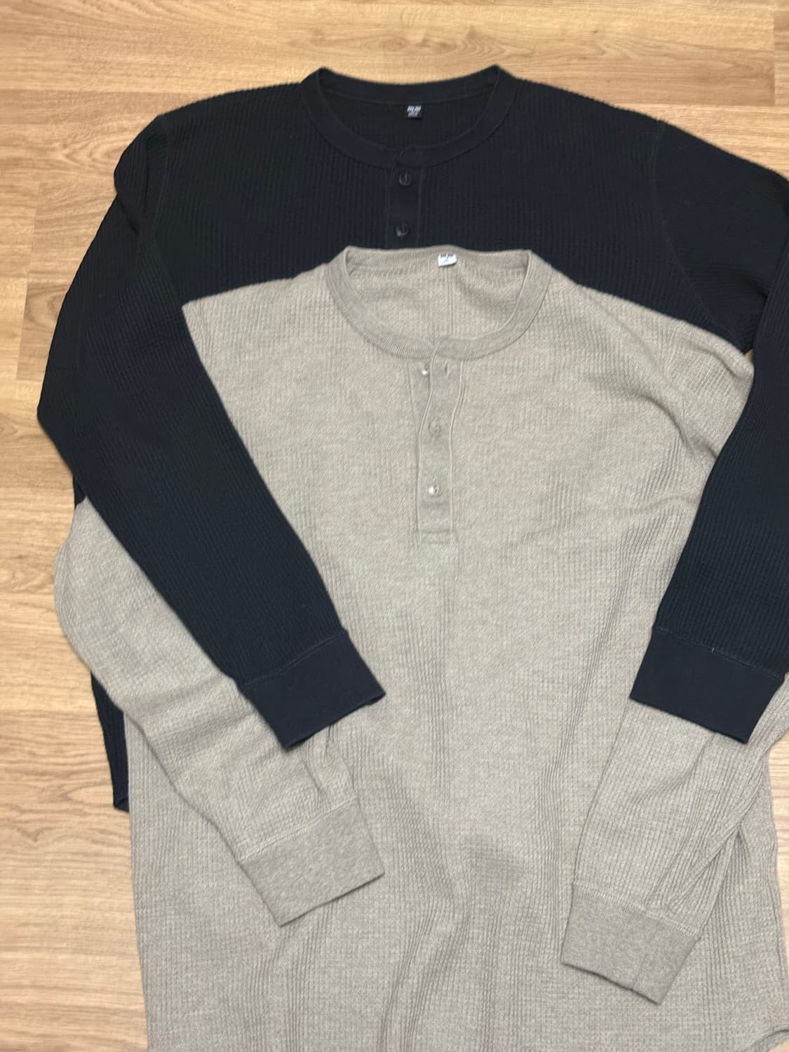 유니클로 헨리넥 와플 일괄 상품이미지1