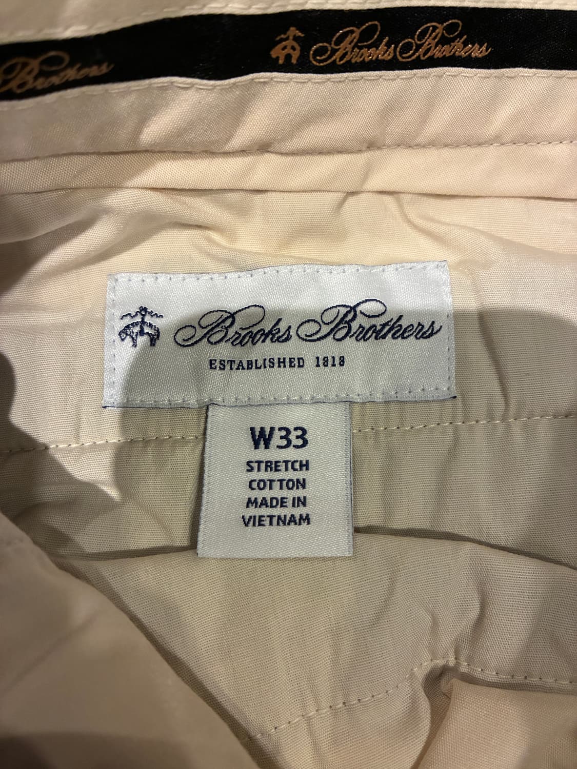 33) 브룩스 브라더스 기모 치노팬츠 브라운 상품이미지2