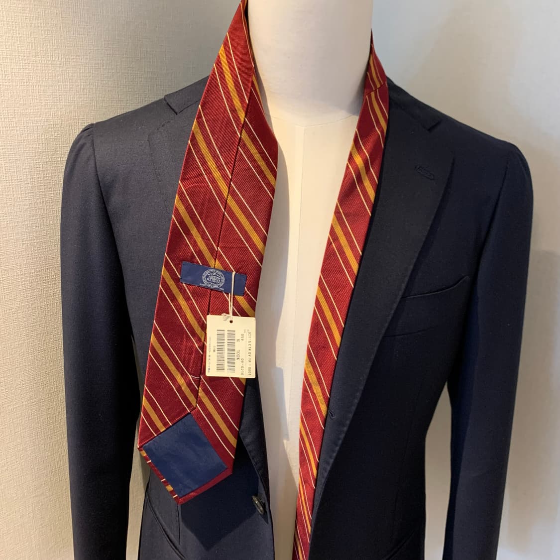 제이프레스 스트라이프 100실크 정장 클래식넥타이 택달린 미사용품 상품이미지2
