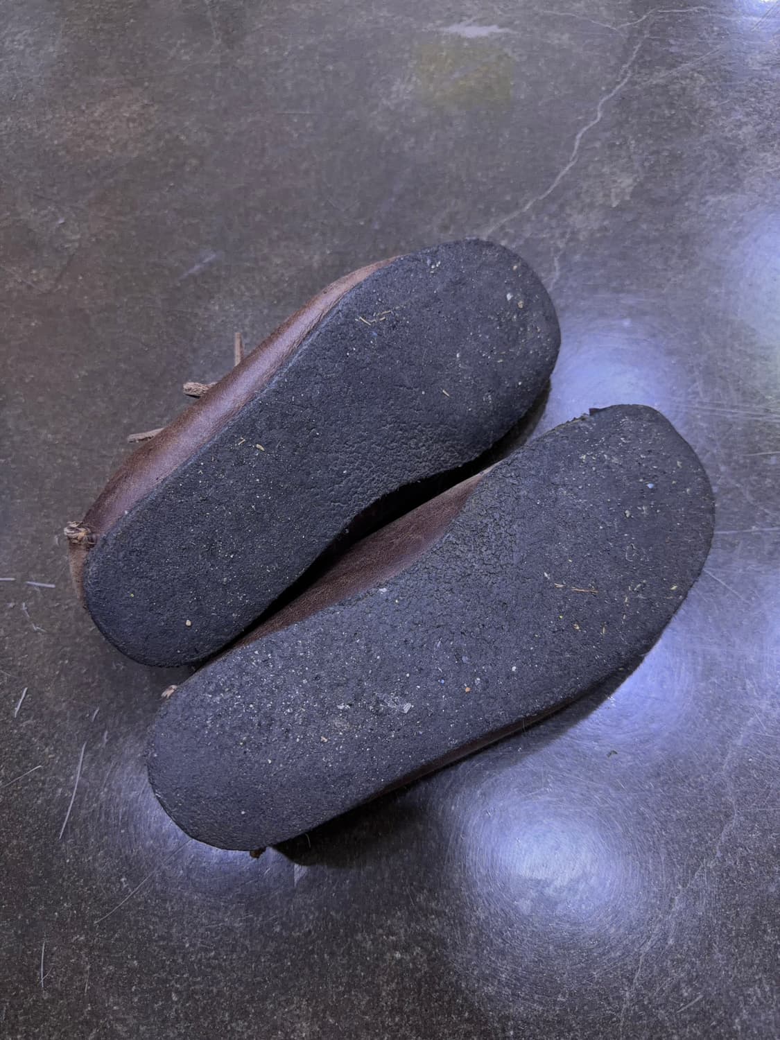 클락스 러그 브라운 가죽 모카신 슈즈 UK 5(240) 상품이미지7