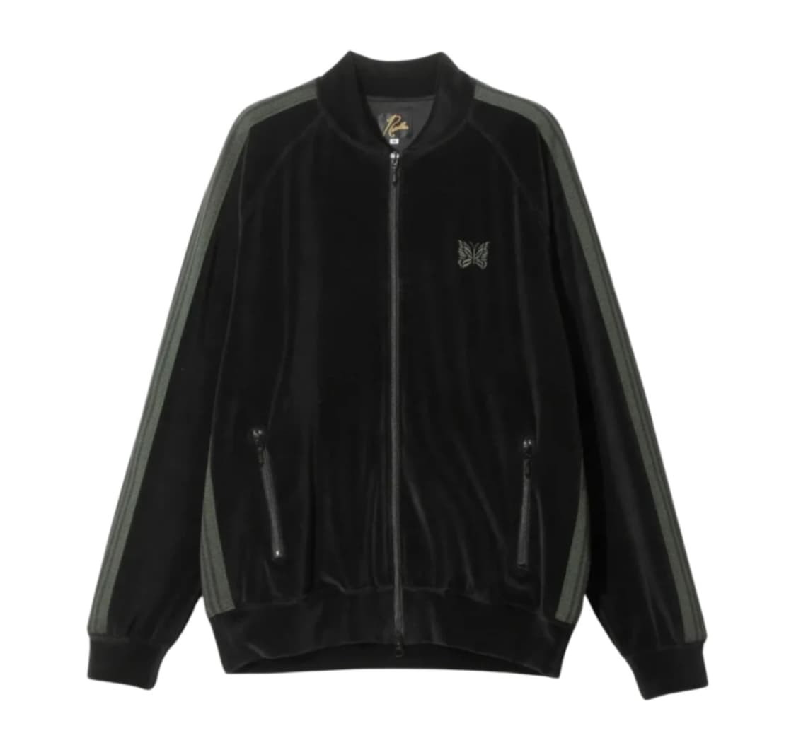 니들스 벨루어 트랙 자켓 블랙 L 상품이미지1