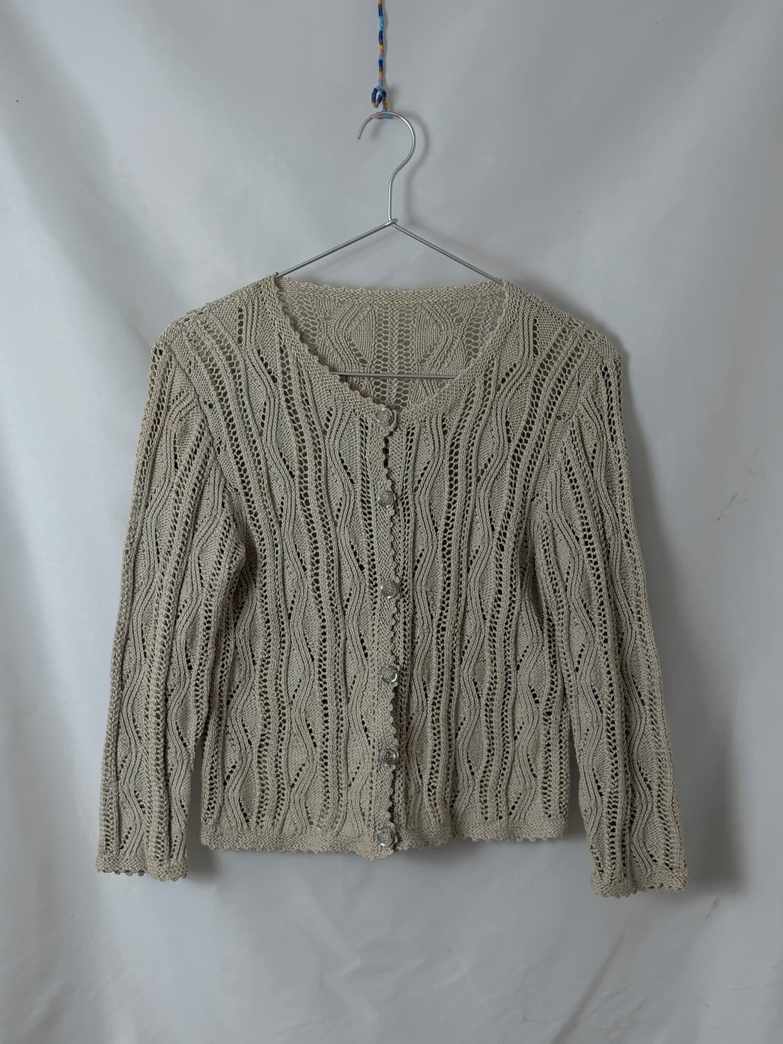 베이지 뜨개 가디건 상품이미지4